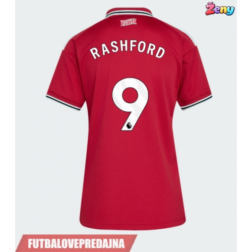 Lacne Ženy Futbalové dres Manchester United Marcus Rashford #9 2026-27 Krátky Rukáv - Domáci